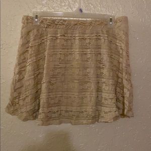 Lace mini skirt